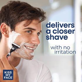 Kiss My Face Moisture Shave 4-in-1 cream with natural ingredients