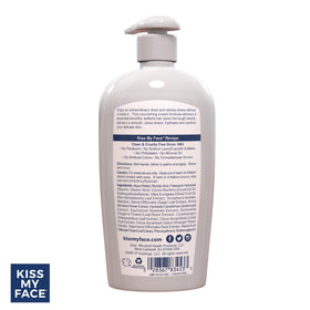 Kiss My Face Moisture Shave Cream in a bathroom setting