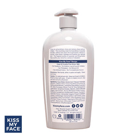 Kiss My Face Moisture Shave Cream Lavender and Shea packaging details
