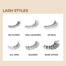 KISS My Lash But Better False Eyelashes side view showing band