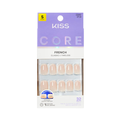 KISS Press On Nails 'My Darling' pink short squoval front view
