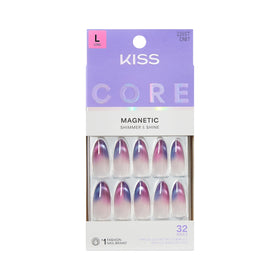 KISS Press On Nails 'Twinkling Stars' front view with various sizes