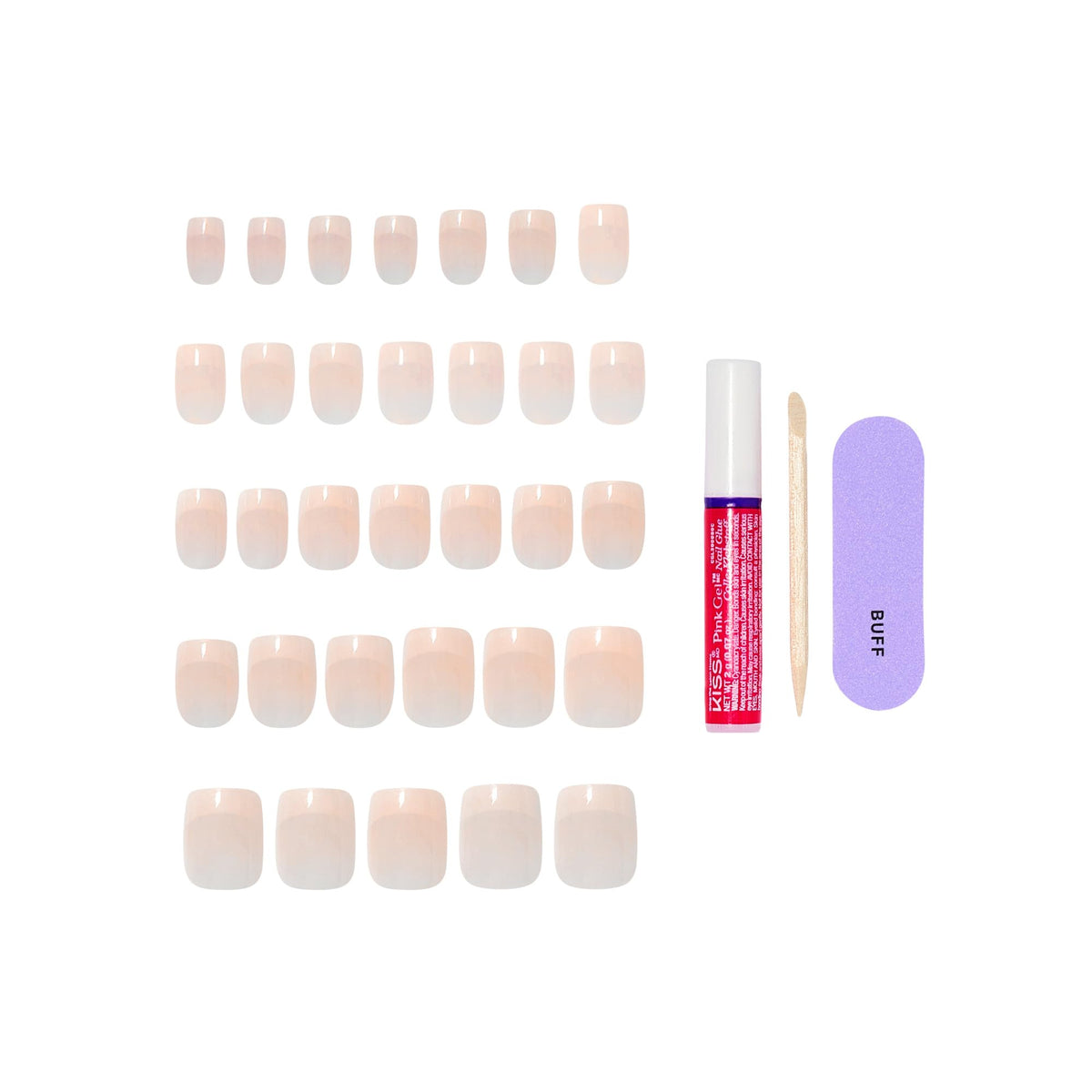 KISS Press On Nails 'Your Moment' Pink squoval shape close-up