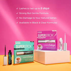 KISS SuperStick Lash Glue clear formula texture