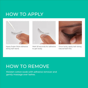 KISS SuperStick Lash Glue with false eyelashes