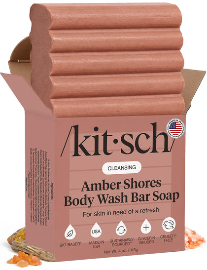 Kitsch Amber Shores Body Wash Bar Soap front view