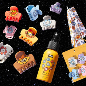 Kitsch BT21 Large Hair Clip displayed with other hair accessories