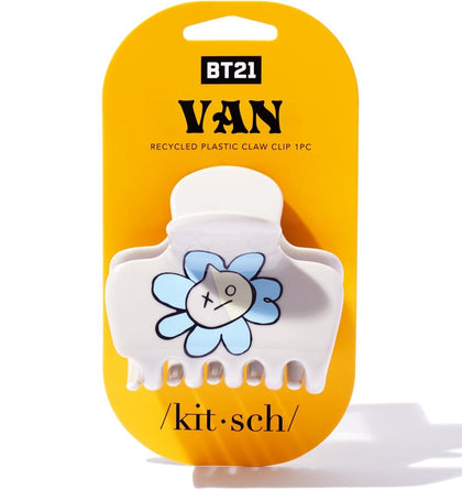 Kitsch BT21 Large Hair Clip for Women in vibrant floral print
