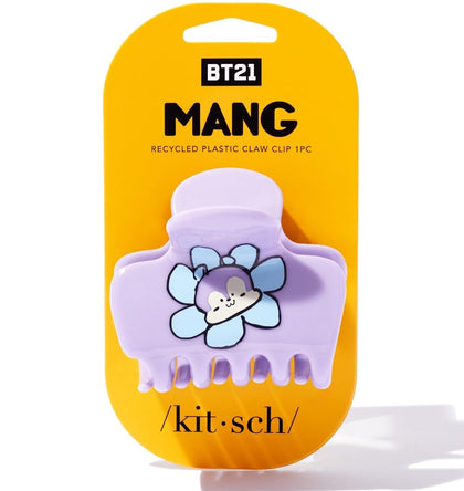 Kitsch BT21 Large Hair Clip front view featuring vibrant floral print