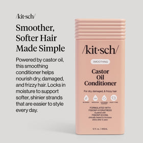Kitsch Castor Oil Conditioner 12.3 oz in bathroom setting