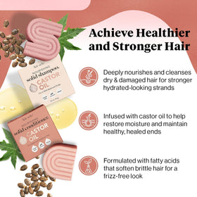 Kitsch Castor Oil Shampoo bar close-up