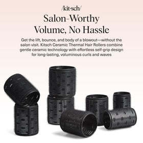 Kitsch Ceramic Hair Rollers Black packaging