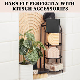 Kitsch Charcoal Soap Body Wash Bar with eco-friendly packaging