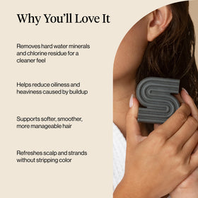 Kitsch Clarifying Shampoo Bar in a travel bag