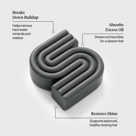 Kitsch Clarifying Shampoo Bar with ingredients like activated charcoal