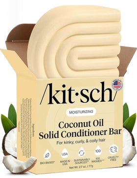 Kitsch Coconut Oil Conditioner Bar front view