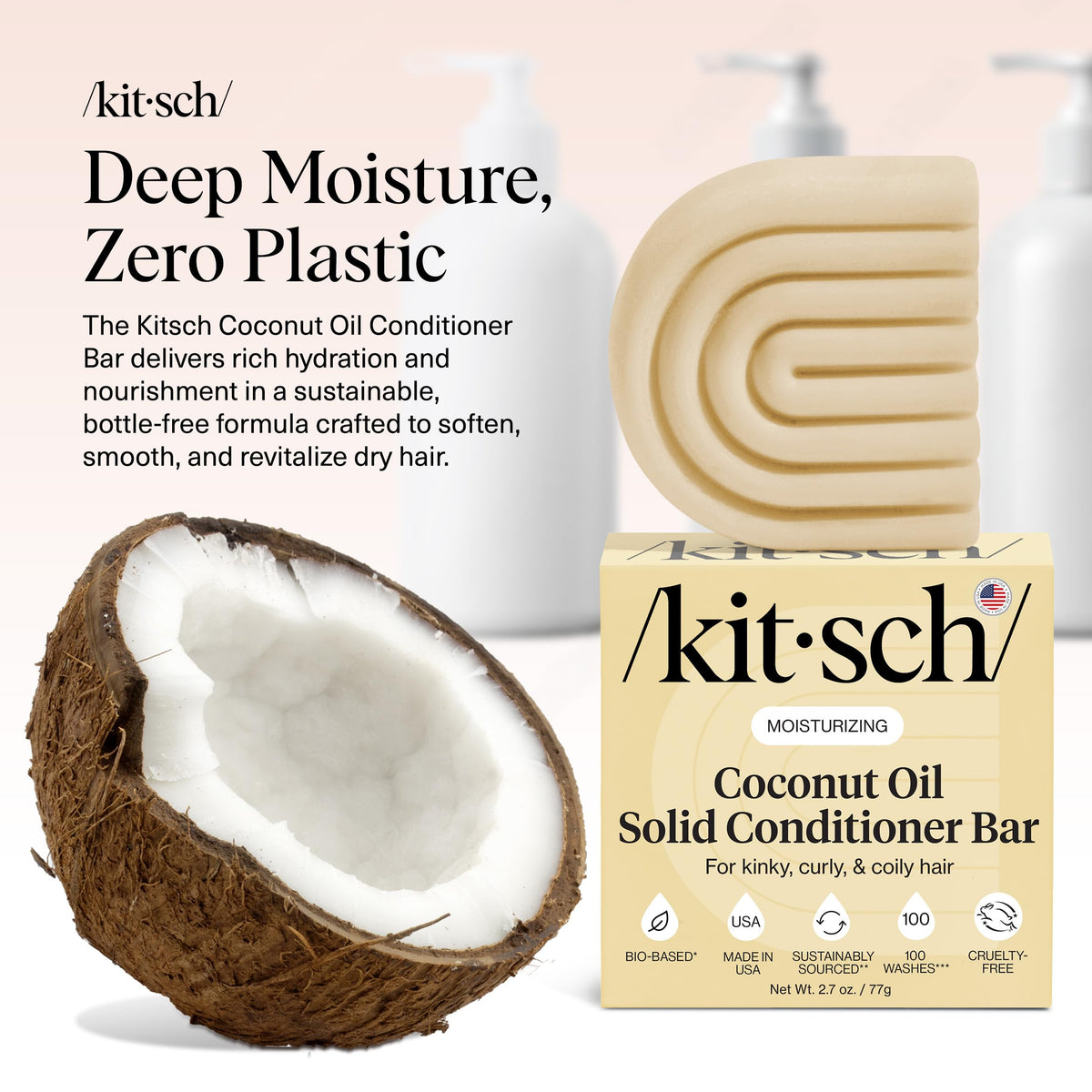 Kitsch Coconut Oil Conditioner Bar packaging
