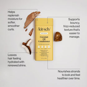Kitsch Coconut Oil Hair Conditioner 12 oz back view