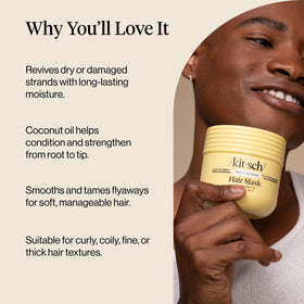 Kitsch Coconut Oil Hair Mask texture close-up