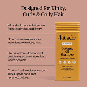 Kitsch Coconut Oil Shampoo 12.3 oz side view