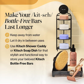 Kitsch Coconut Oil Shampoo and Conditioner Set travel-friendly display