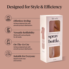 Kitsch Continuous Spray Bottle for Hair, ergonomic trigger close-up