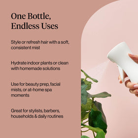 Kitsch Continuous Spray Bottle for Hair in a travel bag