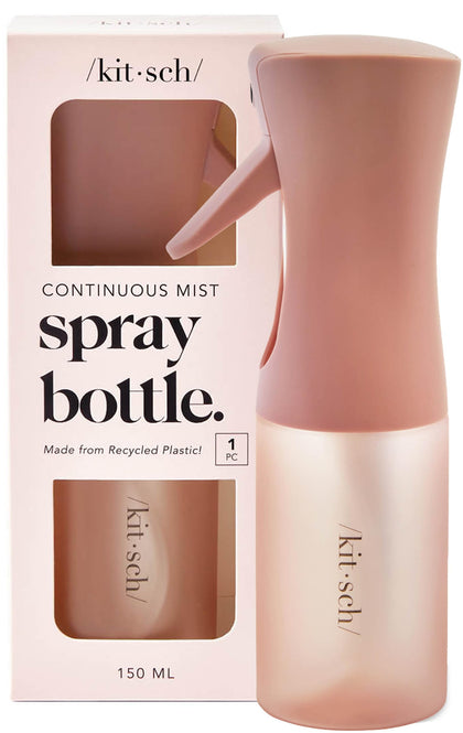 Kitsch Continuous Spray Bottle for Hair in Terracotta, front view