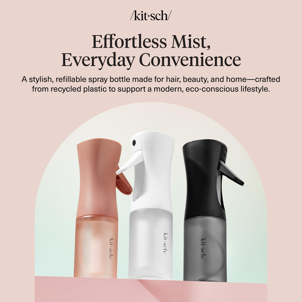 Kitsch Continuous Spray Bottle for Hair packaging view
