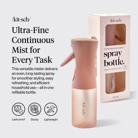 Kitsch Continuous Spray Bottle for Hair, side view