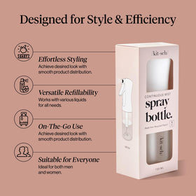 Kitsch Continuous Spray Bottle for Hair with misting action