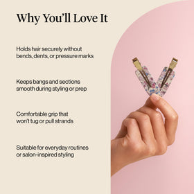 Kitsch Creaseless Hair Clips in elegant packaging