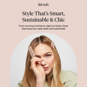 Kitsch Creaseless Hair Clips Terracotta Checkered with other beauty accessories