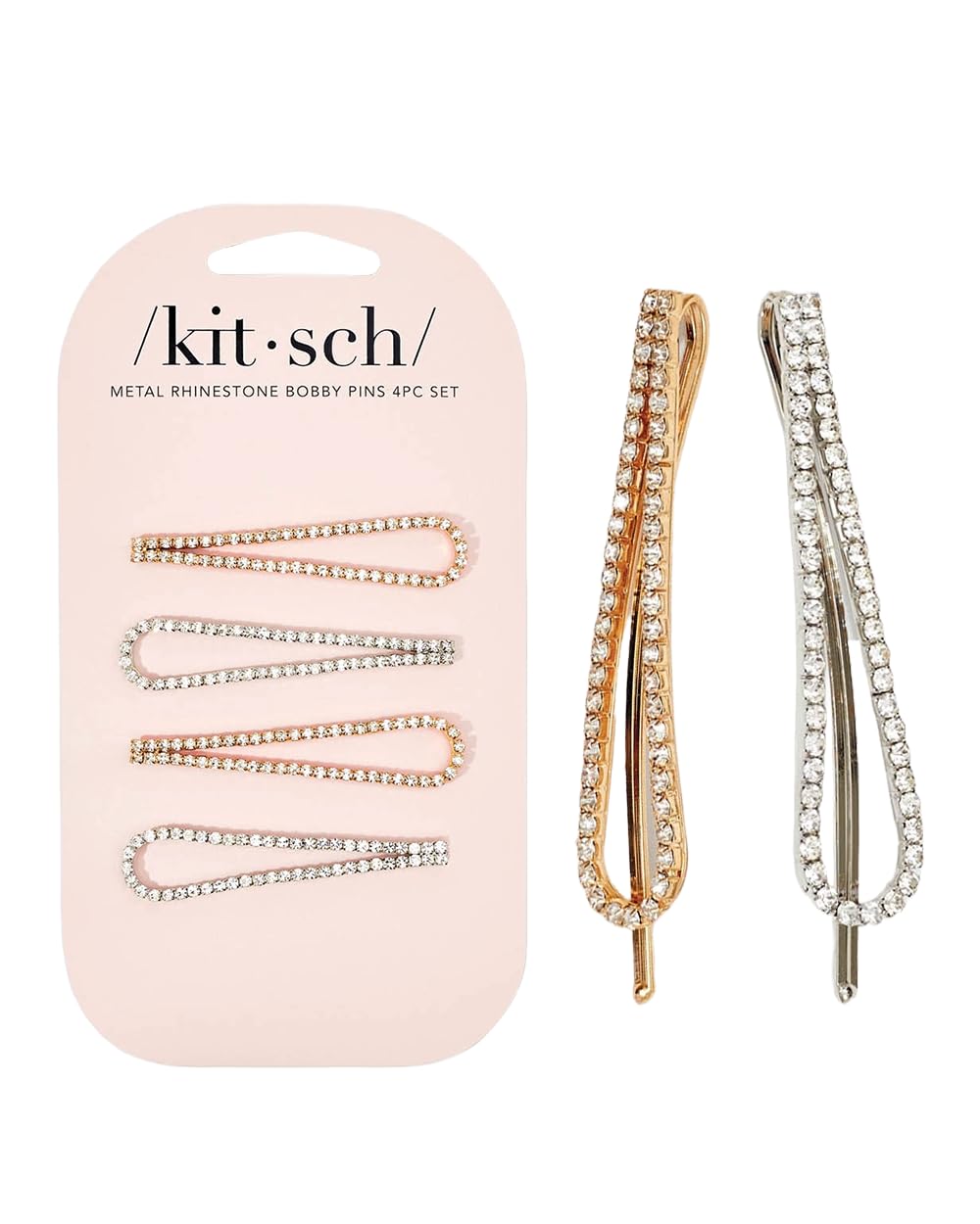 Kitsch decorative bobby pins stacked together