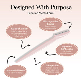 Kitsch Dermaplane Razor for Women Blush close-up