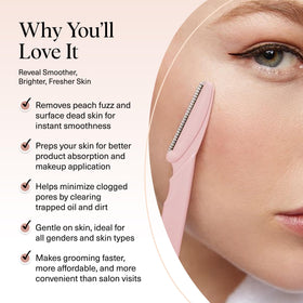 Kitsch Dermaplane Razor for Women Blush side view