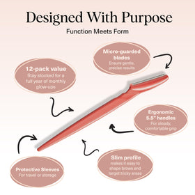Kitsch Dermaplane Razor for Women in use on skin