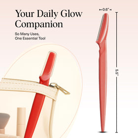Kitsch Dermaplane Razor for Women with eyebrow trimming feature