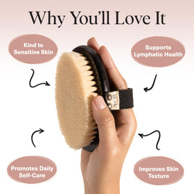 Kitsch Dry Brushing Body Brush in a lifestyle setting