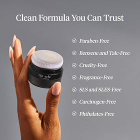 Kitsch Dry Shampoo Powder Puff compact size for travel
