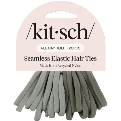Kitsch Elastic Hair Ties Eucalyptus front view
