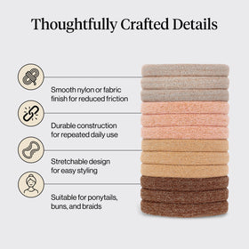 Kitsch Elastic Hair Ties packaging side view