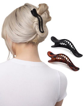 Kitsch Flat Hair Clips in a travel bag for vacation essentials