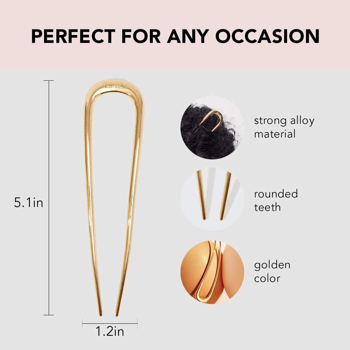 Kitsch French Hair Pins displayed with packaging
