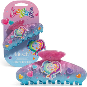 Kitsch Glitter Hair Clip front view featuring Dancing Dolphins design