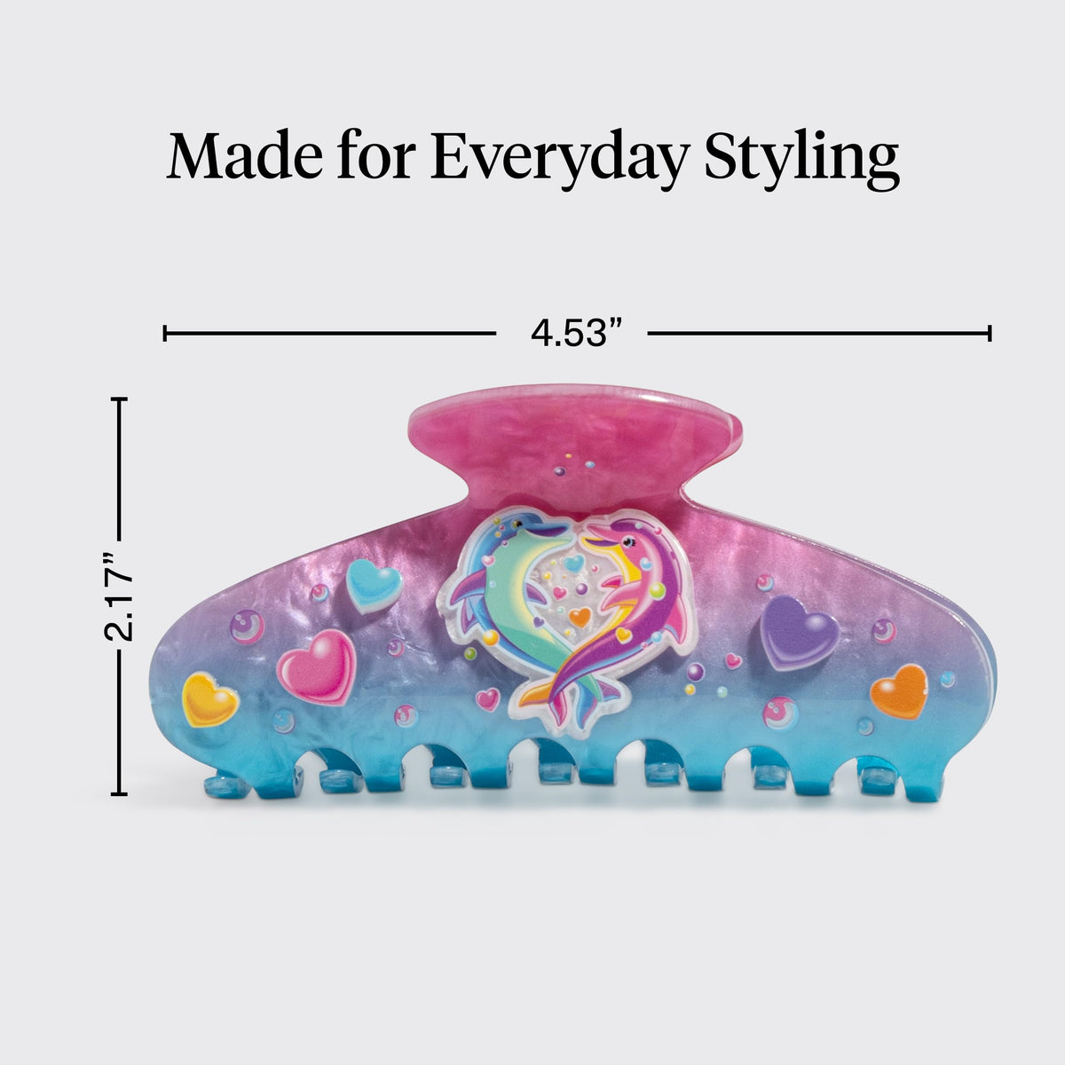 Kitsch Glitter Hair Clip on a table with other hair accessories