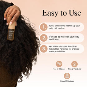 Kitsch Hair Perfume 50 mL being sprayed on hair