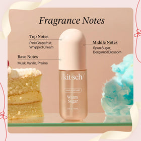 Kitsch Hair Perfume being sprayed on hair