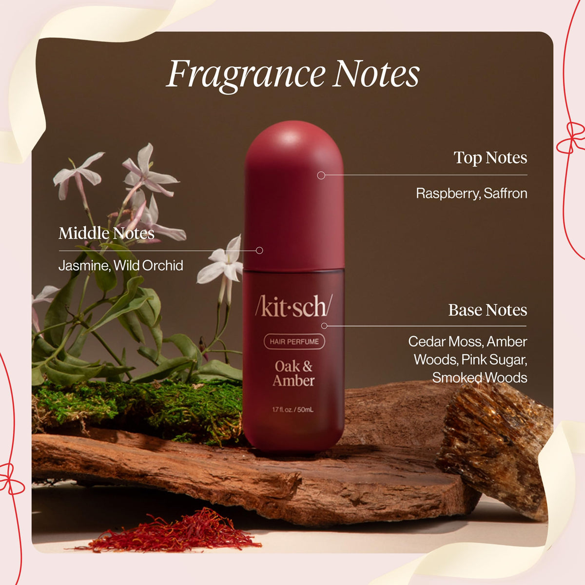 Kitsch Hair Perfume bottle with a travel bag