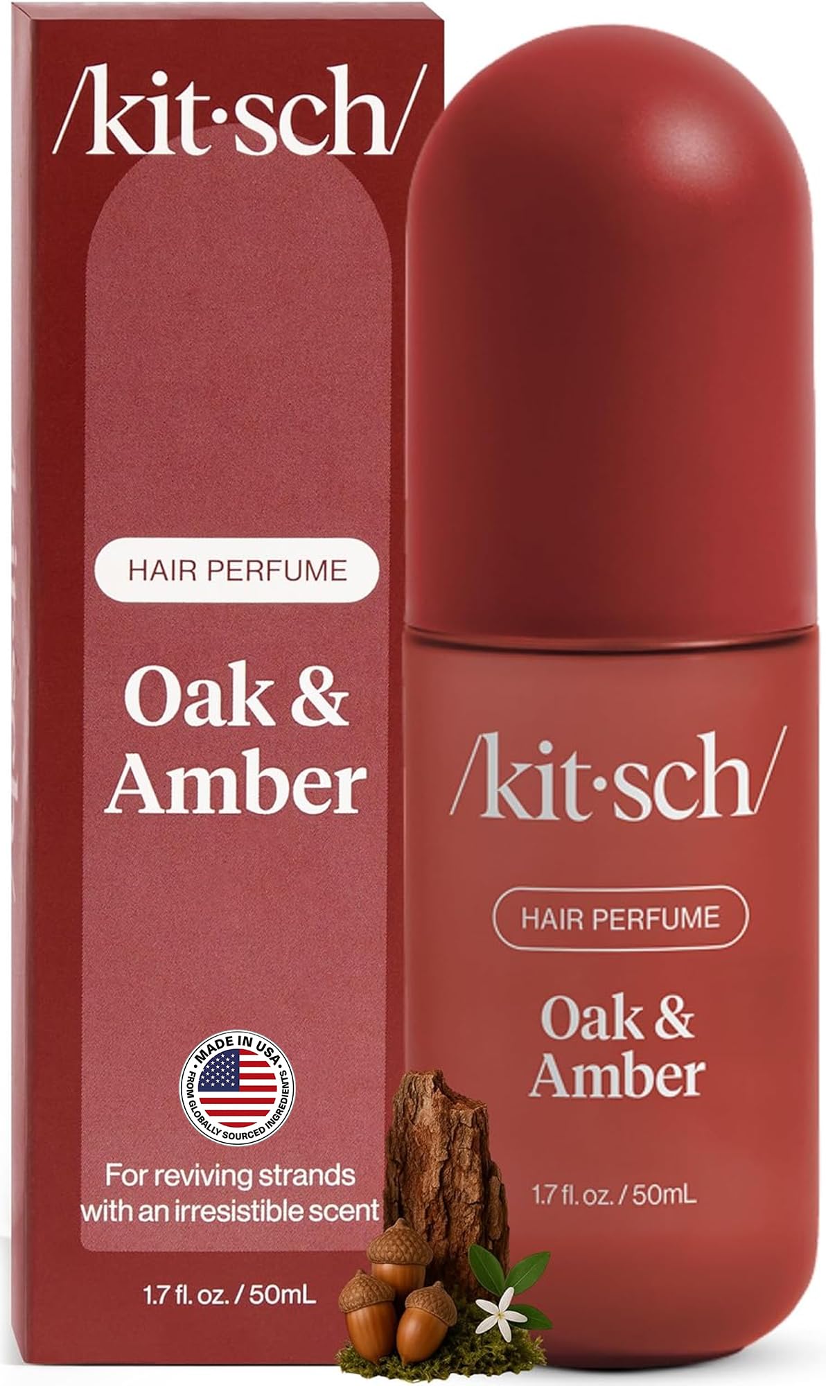 Kitsch Hair Perfume Oak & Amber 50mL front view